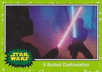 2019 Topps Star Wars Journey to Star Wars The Rise of Skywalker - Green #71 A Rushed Confrontation Front