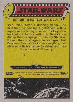 2019 Topps Star Wars Journey to Star Wars The Rise of Skywalker - Green #80 Kylo Ren's Powerful Opponent Back