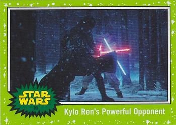 2019 Topps Star Wars Journey to Star Wars The Rise of Skywalker - Green #80 Kylo Ren's Powerful Opponent Front
