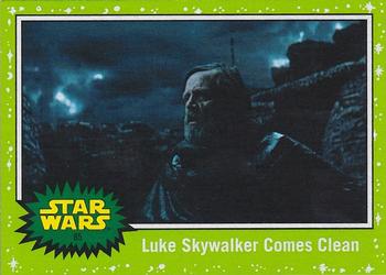 2019 Topps Star Wars Journey to Star Wars The Rise of Skywalker - Green #85 Luke Skywalker Comes Clean Front