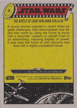 2019 Topps Star Wars Journey to Star Wars The Rise of Skywalker - Green #90 Rey and the Force Back