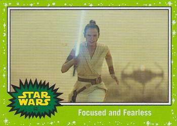 2019 Topps Star Wars Journey to Star Wars The Rise of Skywalker - Green #93 Focused and Fearless Front