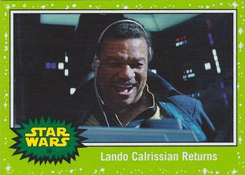 2019 Topps Star Wars Journey to Star Wars The Rise of Skywalker - Green #96 Lando Calrissian Returns Front