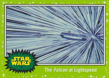 2019 Topps Star Wars Journey to Star Wars The Rise of Skywalker - Green #97 The Falcon at Lightspeed Front