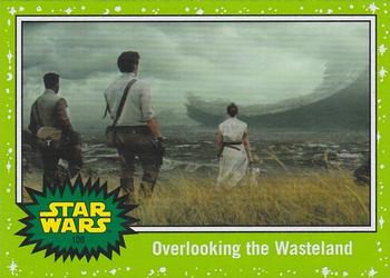 2019 Topps Star Wars Journey to Star Wars The Rise of Skywalker - Green #100 Overlooking the Wasteland Front