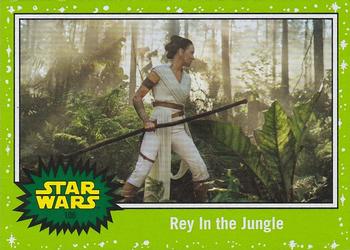 2019 Topps Star Wars Journey to Star Wars The Rise of Skywalker - Green #106 Rey In the Jungle Front