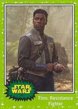 2019 Topps Star Wars Journey to Star Wars The Rise of Skywalker - Green #107 Finn: Resistance Fighter Front
