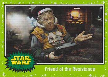 2019 Topps Star Wars Journey to Star Wars The Rise of Skywalker - Green #109 Friend of the Resistance Front