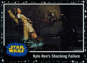 2019 Topps Star Wars Journey to Star Wars The Rise of Skywalker - Black #78 Kylo Ren's Shocking Failure Front