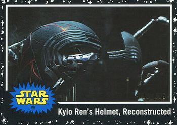2019 Topps Star Wars Journey to Star Wars The Rise of Skywalker - Black #95 Kylo Ren's Helmet, Reconstructed Front