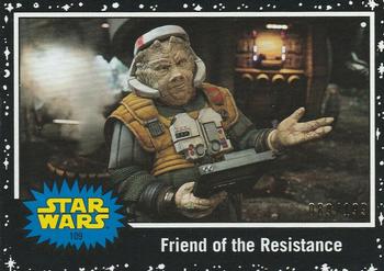 2019 Topps Star Wars Journey to Star Wars The Rise of Skywalker - Black #109 Friend of the Resistance Front