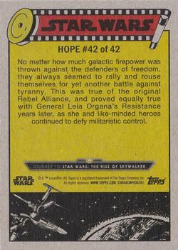 2019 Topps Star Wars Journey to Star Wars The Rise of Skywalker - Orange #42 Allies of the Force Back