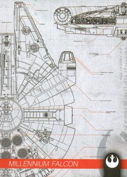 2019 Topps Star Wars Journey to Star Wars The Rise of Skywalker - Schematics #S-10 Millennium Falcon Front