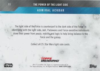 2019 Topps On Demand Set 17: Star Wars: The Power of the Light Side #11 Admiral Ackbar Back