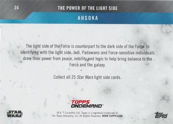 2019 Topps On Demand Set 17: Star Wars: The Power of the Light Side #24 Ahsoka Back