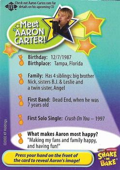 2002 Kraft Shake 'N Bake Meet Aaron Carter Promo #NNO Aaron Carter Back