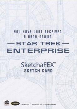 2019 Rittenhouse Star Trek Enterprise Archives Series 2 Heroes & Villains - SketchaFEX #NNO Kevin Graham Back