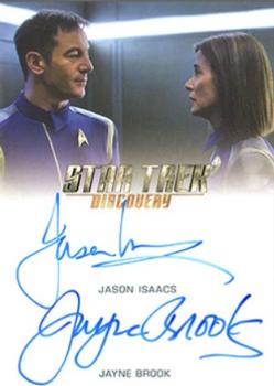 2019 Rittenhouse Star Trek Discovery Season One - Autographs Dual #NNO Jason Isaacs / Jayne Brook Front