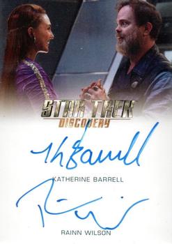 2019 Rittenhouse Star Trek Discovery Season One - Autographs Dual #NNO Rainn Wilson / Katherine Barrell Front