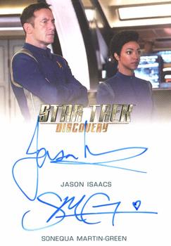 2019 Rittenhouse Star Trek Discovery Season One - Autographs (Case Incentives) #NNO Sonequa Martin-Green / Jason Isaacs Front