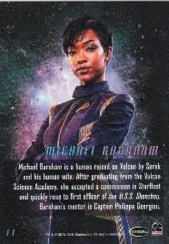 2019 Rittenhouse Star Trek Discovery Season One - Characters #E01 Michael Burnham Back