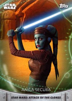 2020 Topps Women of Star Wars #1 Aayla Secura Front