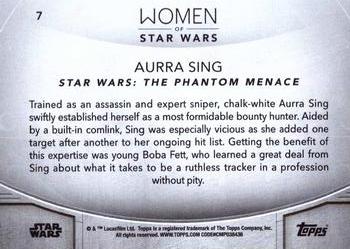 2020 Topps Women of Star Wars #7 Aurra Sing Back