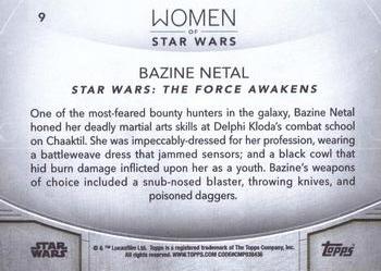2020 Topps Women of Star Wars #9 Bazine Netal Back