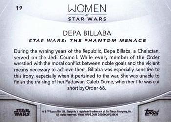2020 Topps Women of Star Wars #19 Depa Billaba Back