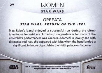 2020 Topps Women of Star Wars #29 Greeata Back