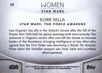 2020 Topps Women of Star Wars #38 Korr Sella Back