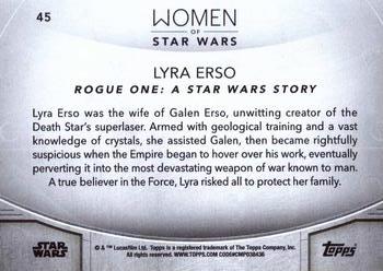 2020 Topps Women of Star Wars #45 Lyra Erso Back