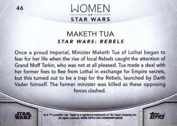 2020 Topps Women of Star Wars #46 Maketh Tua Back