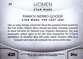 2020 Topps Women of Star Wars #59 Pamich Nerro Goode Back