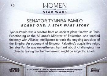 2020 Topps Women of Star Wars #75 Senator Tynnra Pamlo Back