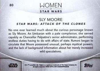 2020 Topps Women of Star Wars #80 Sly Moore Back