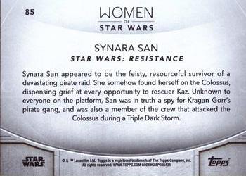 2020 Topps Women of Star Wars #85 Synara San Back