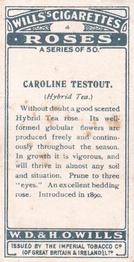 1926 Wills's Roses #4 Caroline Testout Back