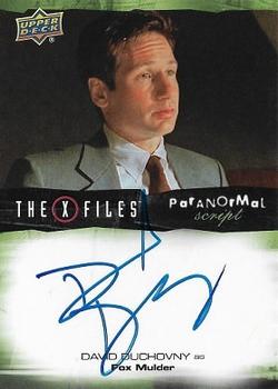 2019 Upper Deck The X-Files UFOs and Aliens Edition - Paranormal Script #A-DD David Duchovny Front