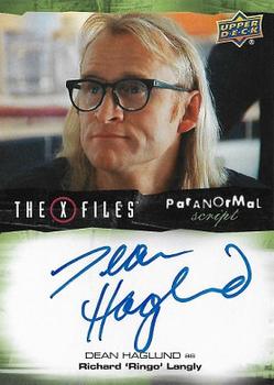 2019 Upper Deck The X-Files UFOs and Aliens Edition - Paranormal Script #A-DH Dean Haglund Front