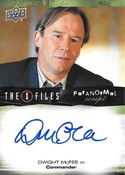 2019 Upper Deck The X-Files UFOs and Aliens Edition - Paranormal Script #A-DM Dwight McFee Front