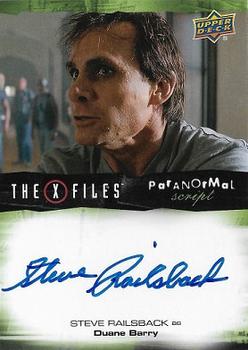 2019 Upper Deck The X-Files UFOs and Aliens Edition - Paranormal Script #A-SR Steve Railsback Front