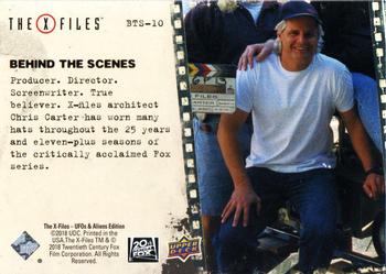 2019 Upper Deck The X-Files UFOs and Aliens Edition - Behind the Scenes #BTS-10 Chris Carter Back