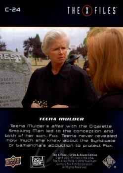 2019 Upper Deck The X-Files UFOs and Aliens Edition - Characters #C-24 Teena Mulder Back