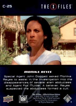 2019 Upper Deck The X-Files UFOs and Aliens Edition - Characters #C-25 Monica Reyes Back