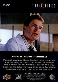 2019 Upper Deck The X-Files UFOs and Aliens Edition - Characters #C-26 Special Agent Pendrell Back