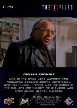 2019 Upper Deck The X-Files UFOs and Aliens Edition - Characters #C-29 Melvin Frohike Back