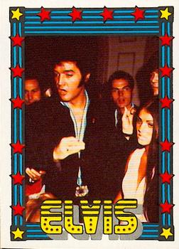 1978 Monty Gum Elvis Presley #NNO Elvis and Priscilla Presley at opening show Nancy Sinatra Front
