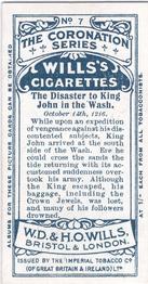 1911 Wills's The Coronation Series #7 The Disaster of King John in the Wash Back