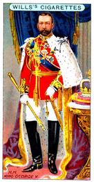 1911 Wills's The Coronation Series #37 HM King George V in Full Coronation Robes Front